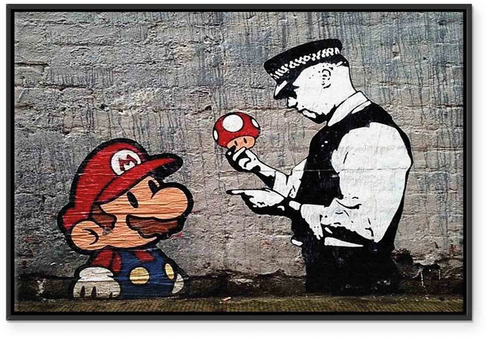 Paveikslas Mario ir policininkas (Banksy)