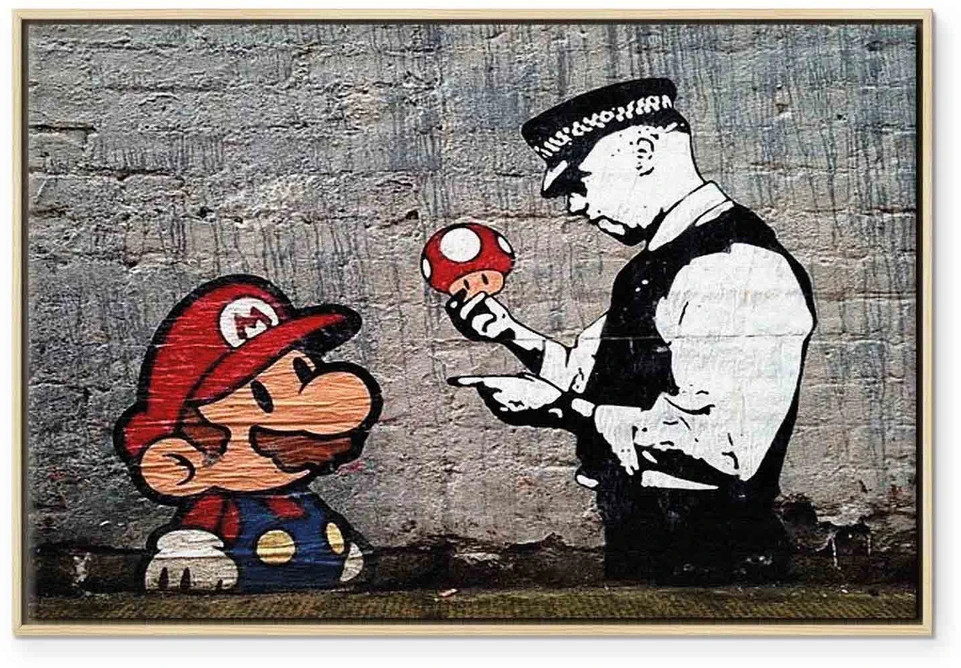 Paveikslas Mario ir policininkas (Banksy)