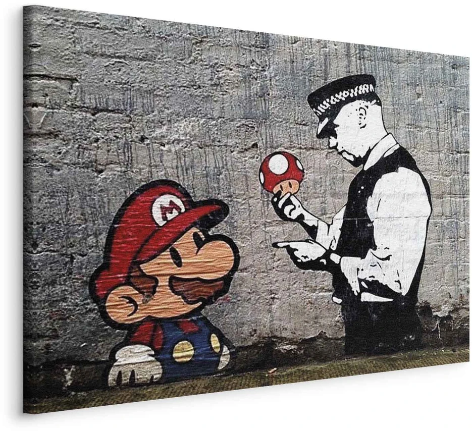 Paveikslas Mario ir policininkas (Banksy)