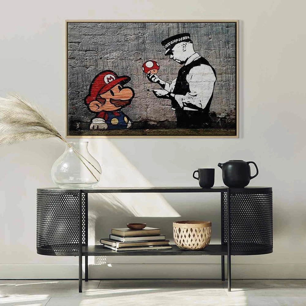 Paveikslas Mario ir policininkas (Banksy)