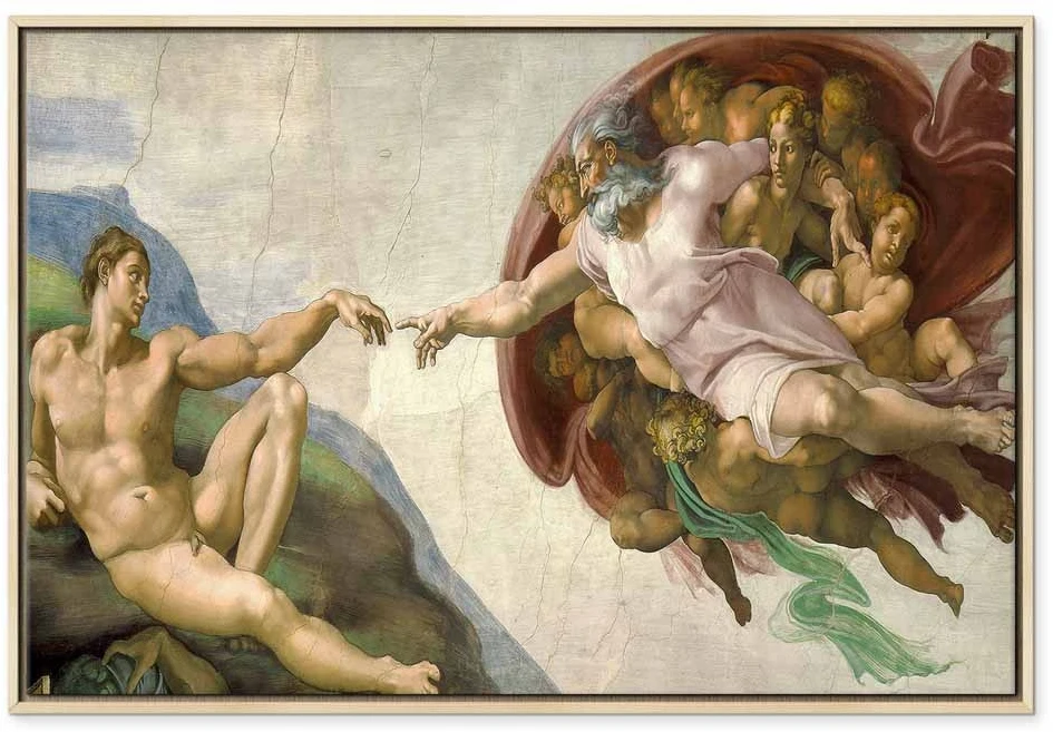 Paveikslas Michelangelo - Adomo sutvėrimas II