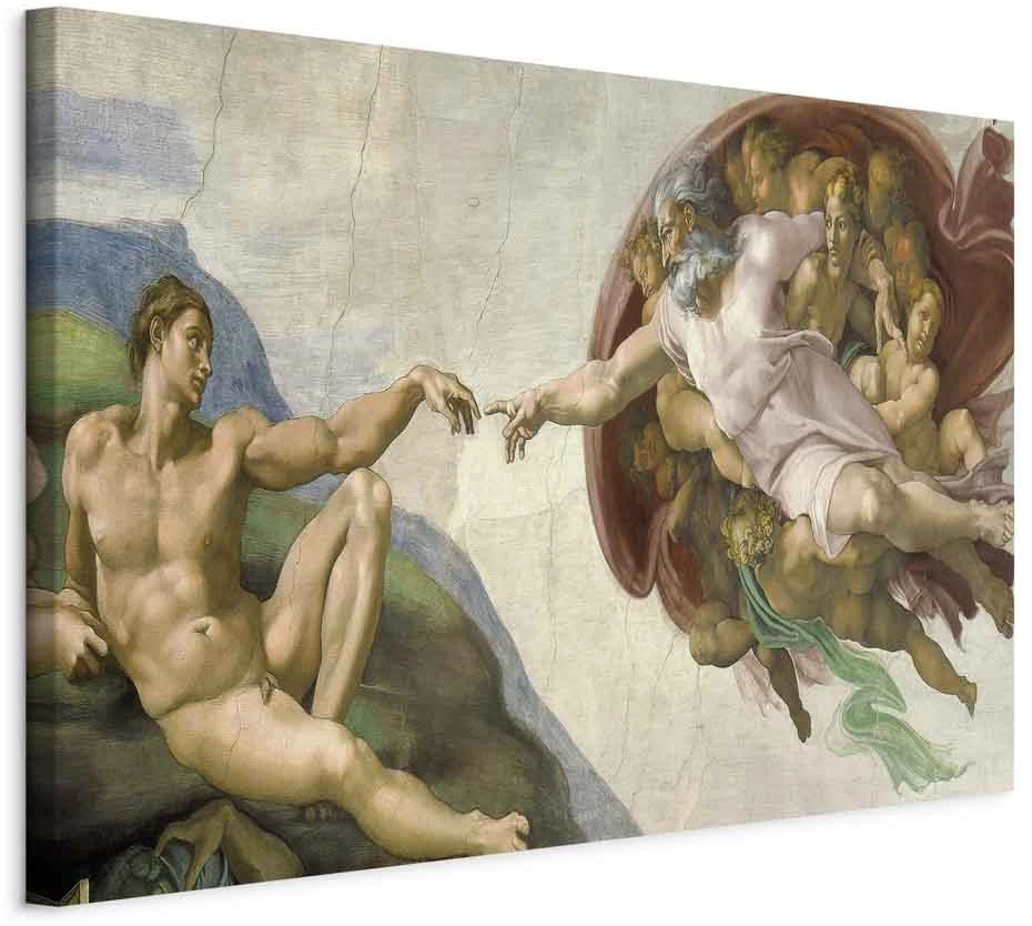 Paveikslas Michelangelo - Adomo sutvėrimas II
