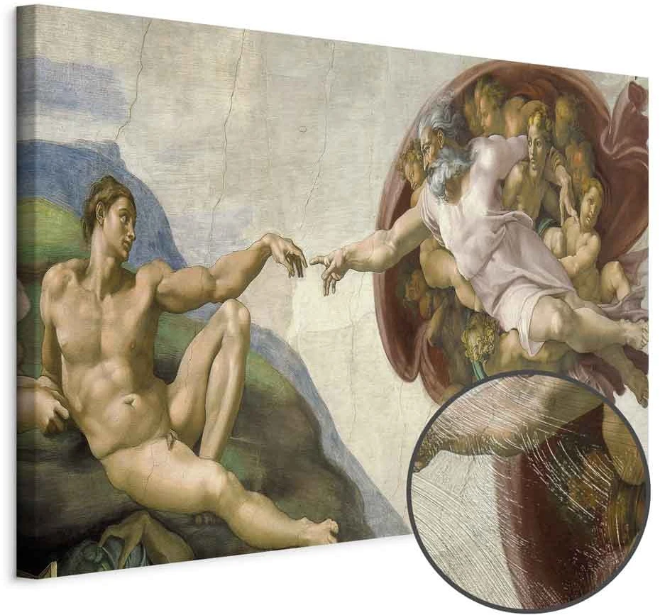 Paveikslas Michelangelo - Adomo sutvėrimas II