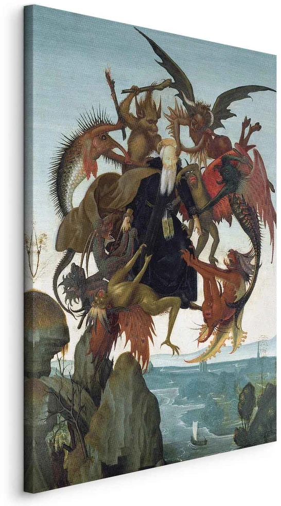 Paveikslas Michelangelo - Šventojo Antano gundymas