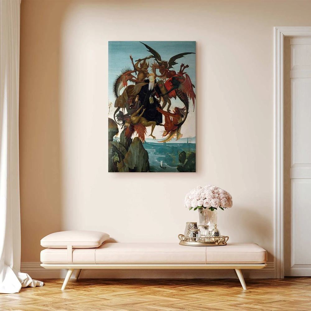 Paveikslas Michelangelo - Šventojo Antano gundymas