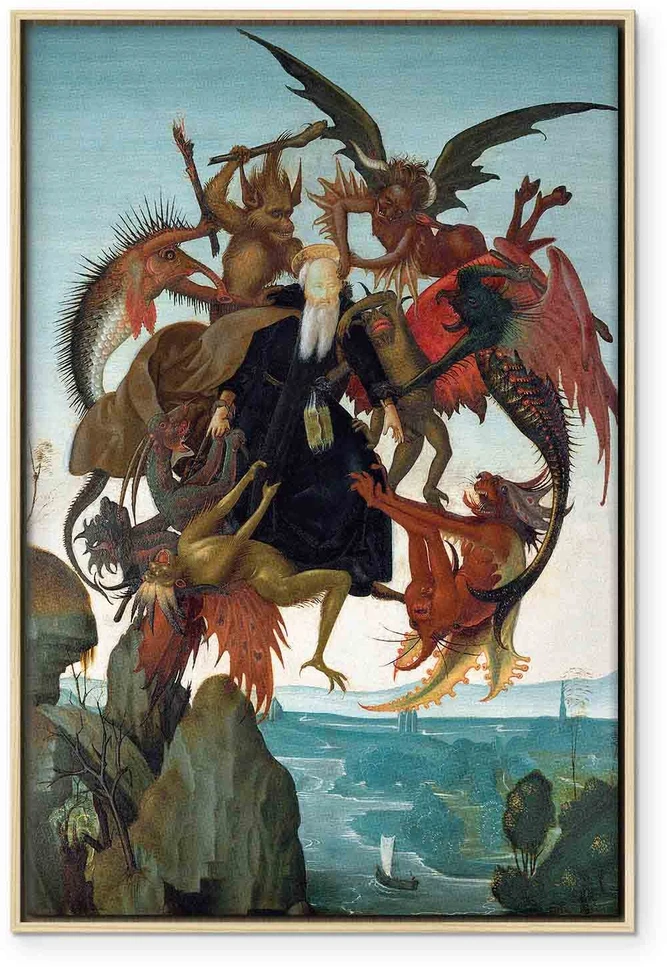 Paveikslas Michelangelo - Šventojo Antano gundymas