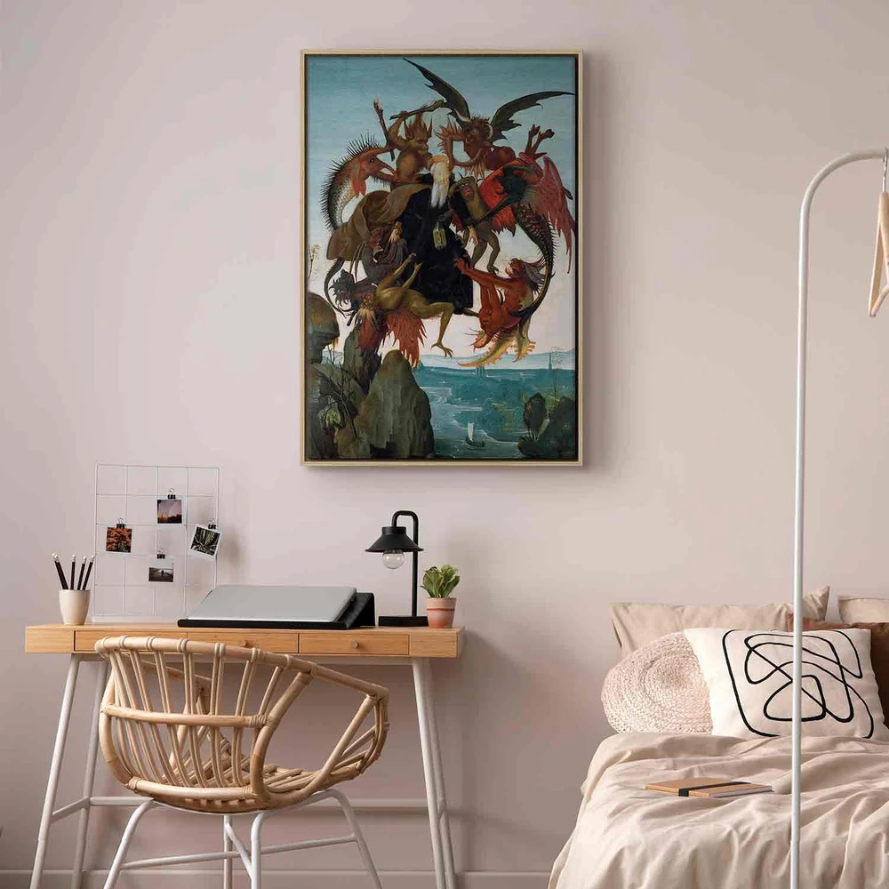 Paveikslas Michelangelo - Šventojo Antano gundymas