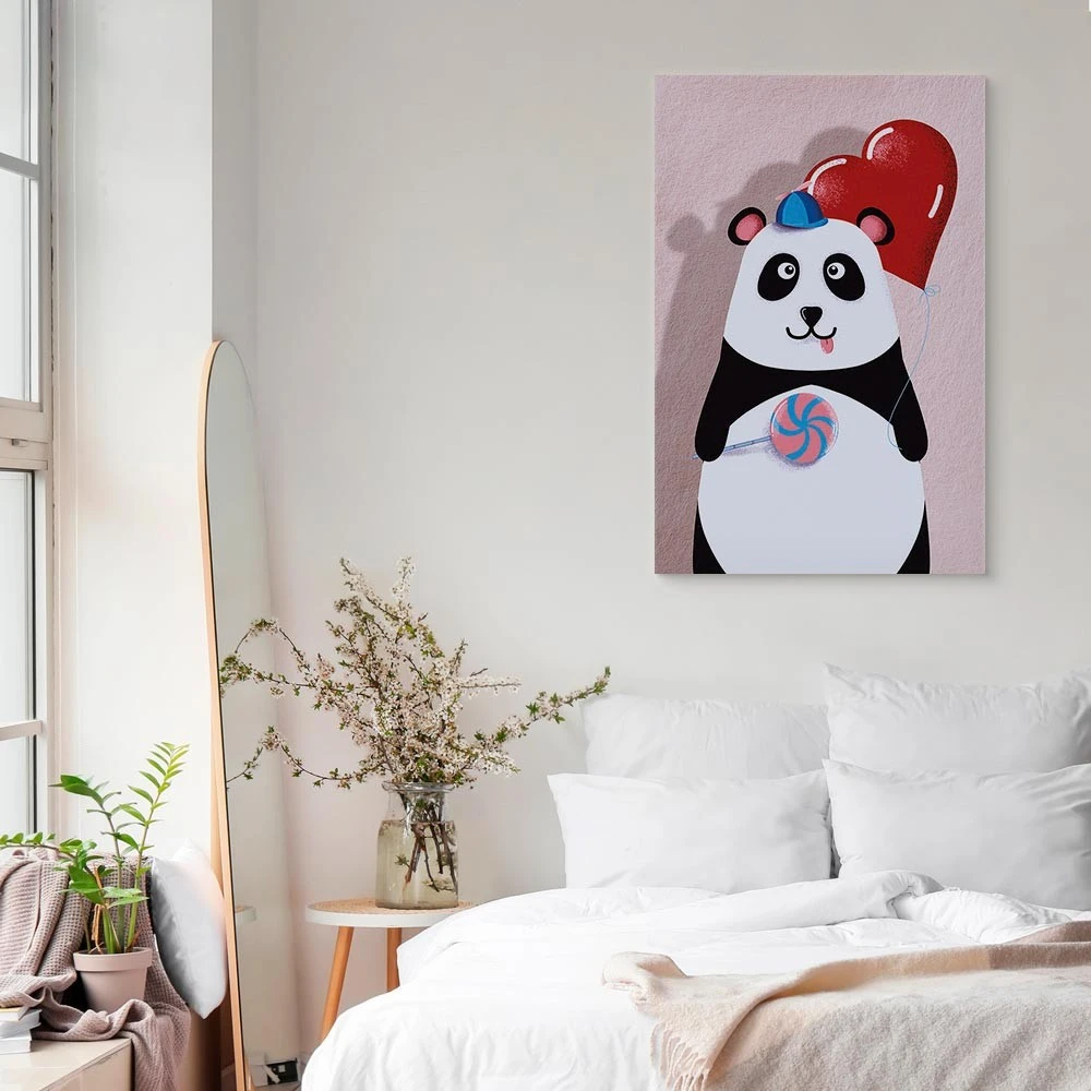 Paveikslas Panda su balionu