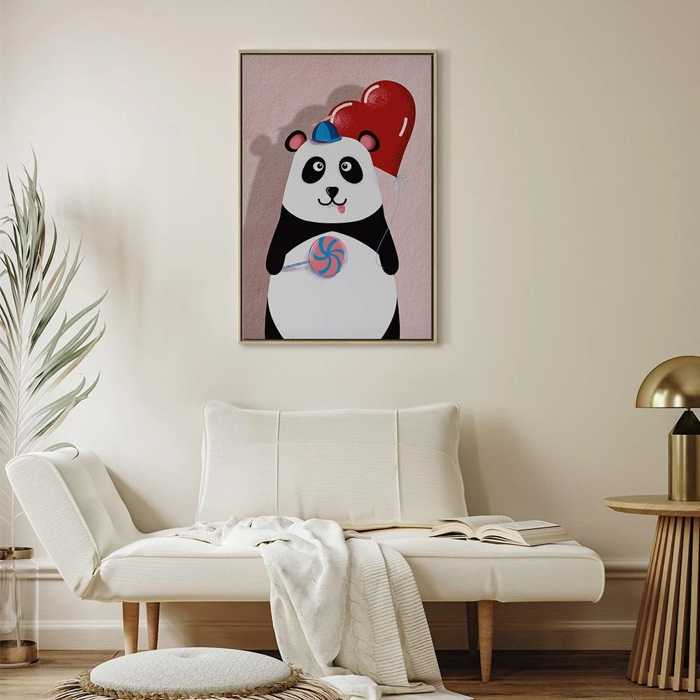 Paveikslas Panda su balionu