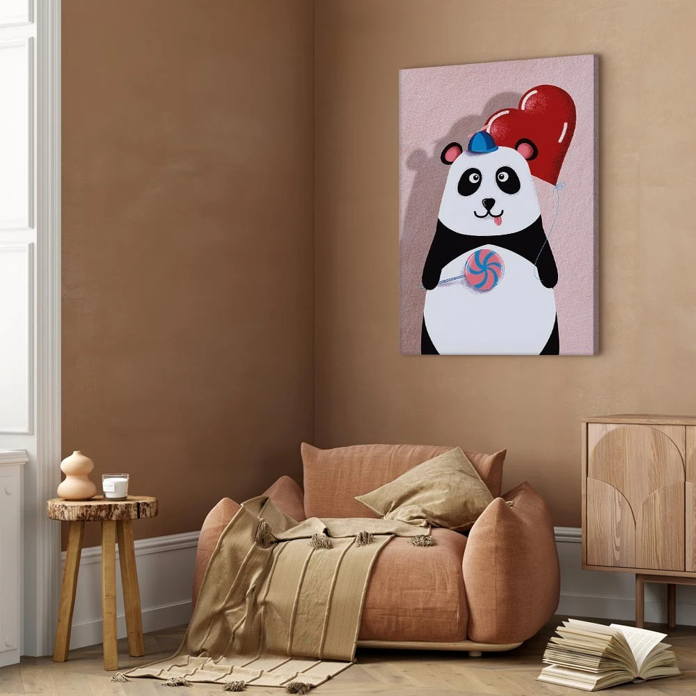 Paveikslas Panda su balionu