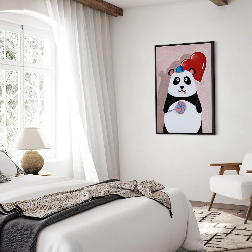 Paveikslas Panda su balionu