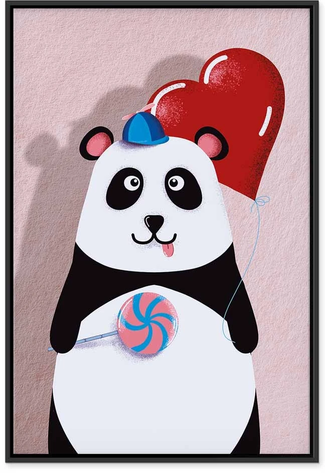 Paveikslas Panda su balionu