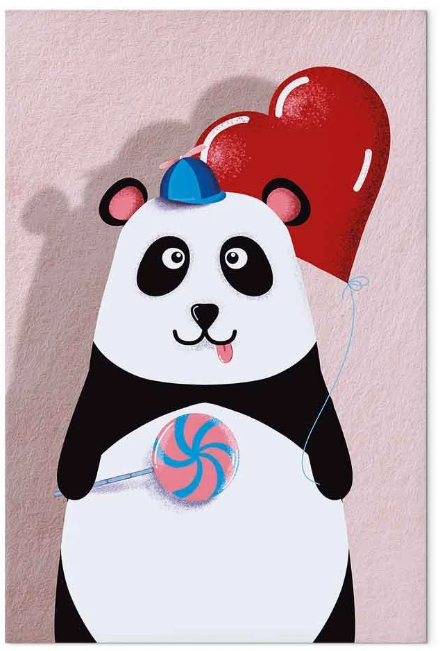 Paveikslas Panda su balionu