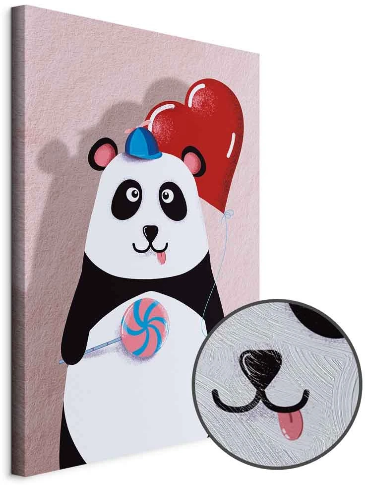 Paveikslas Panda su balionu