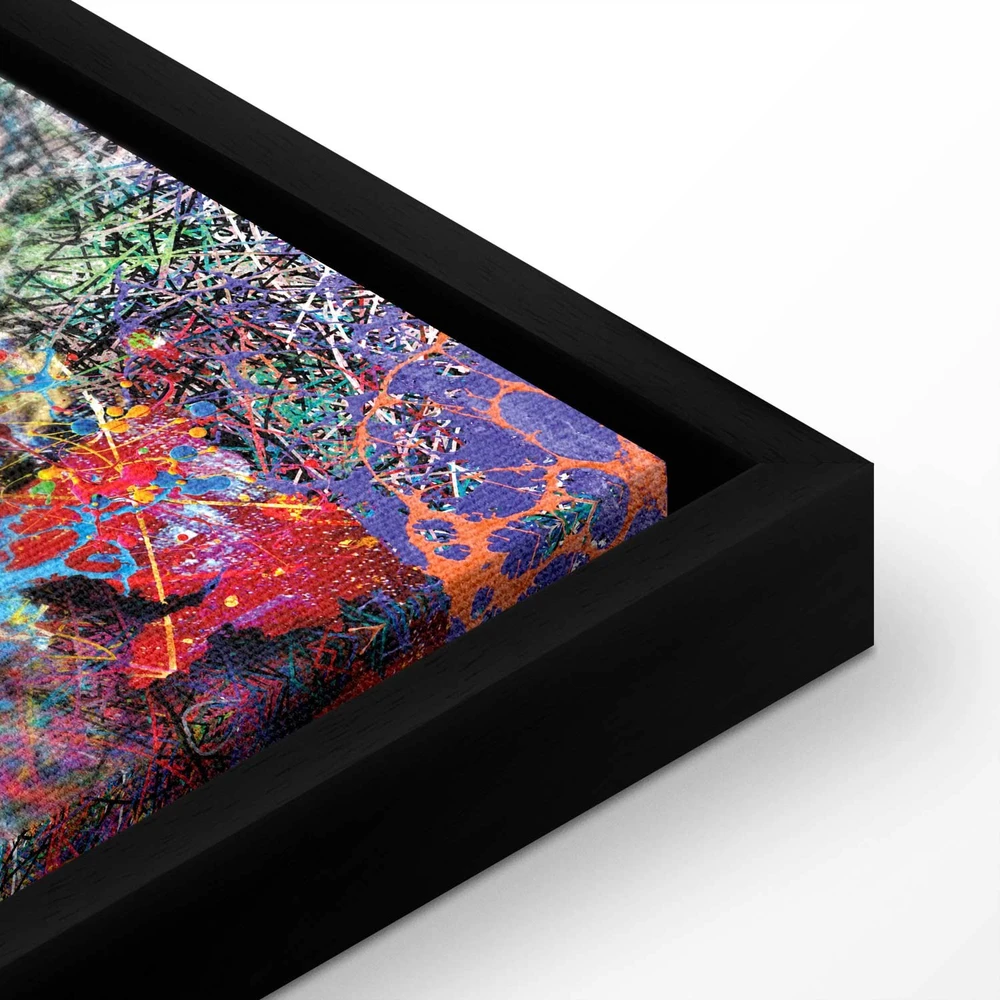Paveikslas Pasaulio žemėlapis Jackson Pollock stiliumi