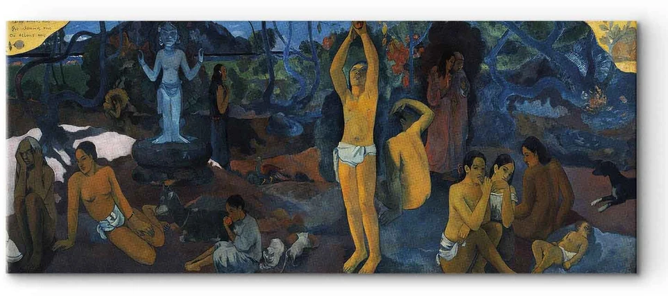 Paveikslas Paul Gauguin - Iš kur mes atėjome, kas mes esame, kur einame