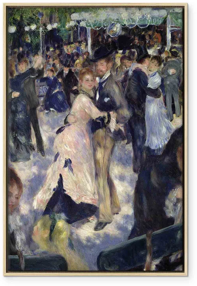 Paveikslas Pierre Auguste Renoir - Le Moulin de la Galette. Šokėjų detalė