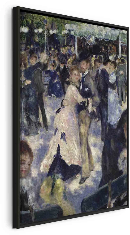 Paveikslas Pierre Auguste Renoir - Le Moulin de la Galette. Šokėjų detalė