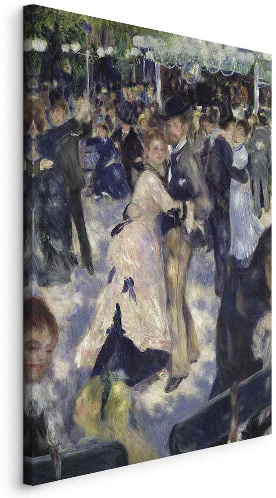 Paveikslas Pierre Auguste Renoir - Le Moulin de la Galette. Šokėjų detalė