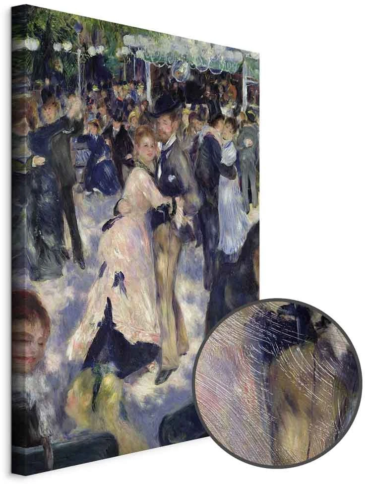 Paveikslas Pierre Auguste Renoir - Le Moulin de la Galette. Šokėjų detalė