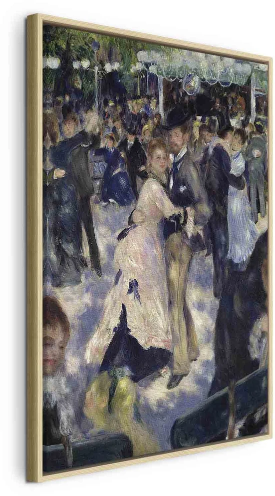 Paveikslas Pierre Auguste Renoir - Le Moulin de la Galette. Šokėjų detalė