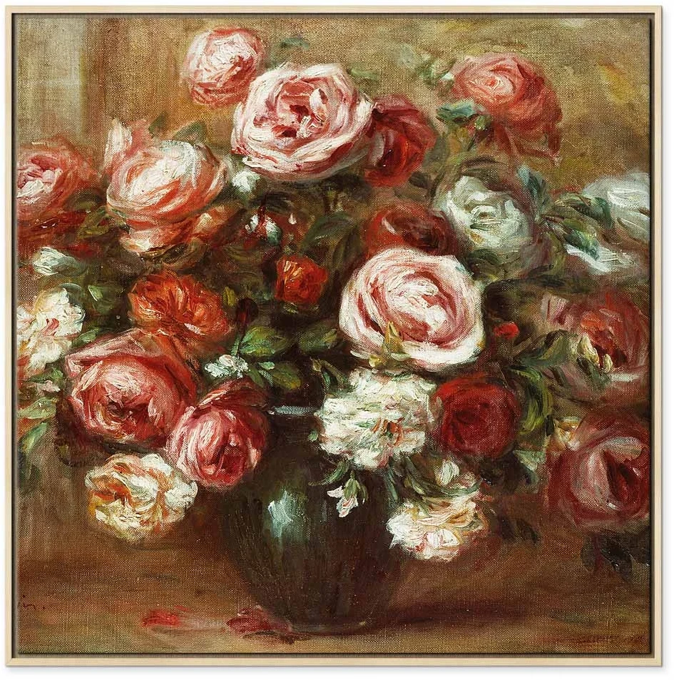 Paveikslas Pierre Auguste Renoir - Natiurmortas su rožėmis