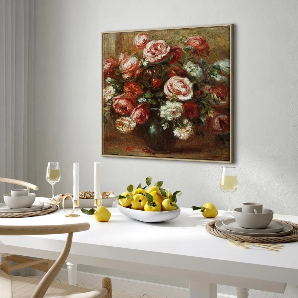 Paveikslas Pierre Auguste Renoir - Natiurmortas su rožėmis