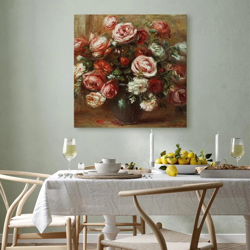 Paveikslas Pierre Auguste Renoir - Natiurmortas su rožėmis