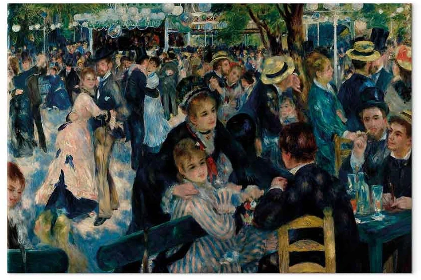 Paveikslas Pierre Auguste Renoir - Šokis Moulin de la Galette