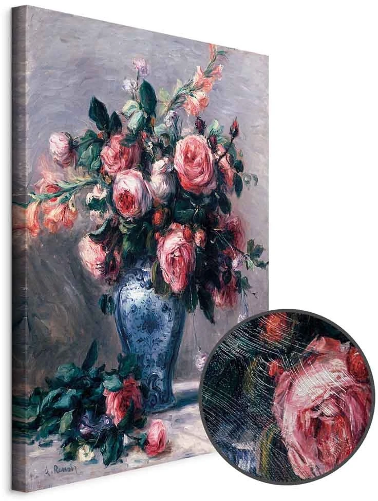 Paveikslas Pierre Auguste Renoir - Vaza su rožėmis