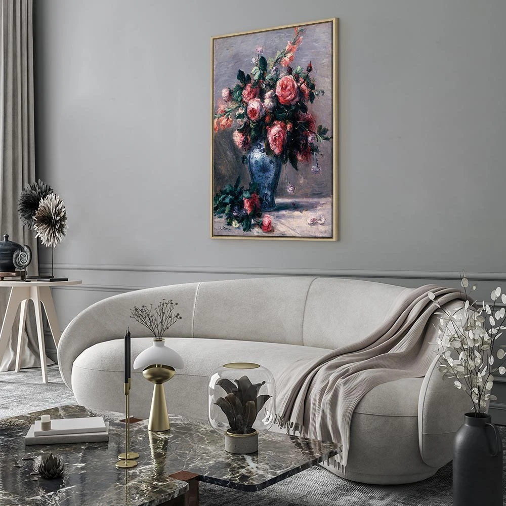 Paveikslas Pierre Auguste Renoir - Vaza su rožėmis