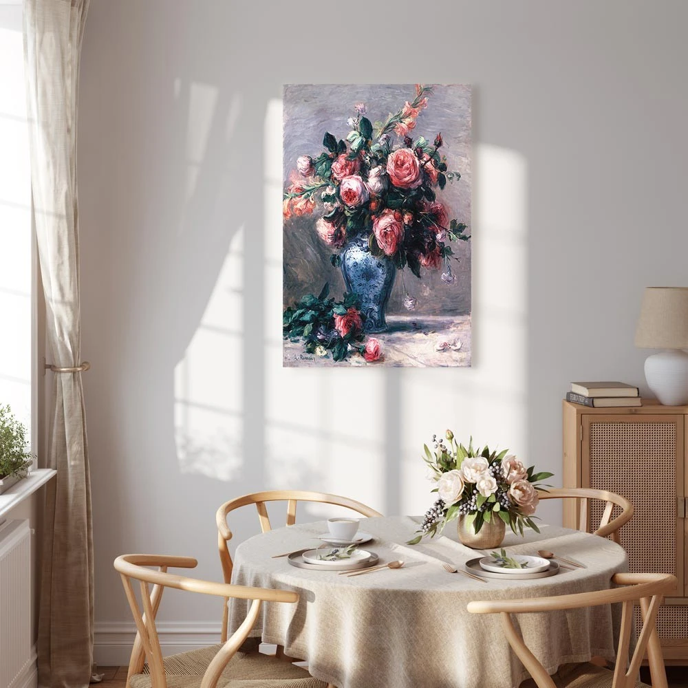 Paveikslas Pierre Auguste Renoir - Vaza su rožėmis