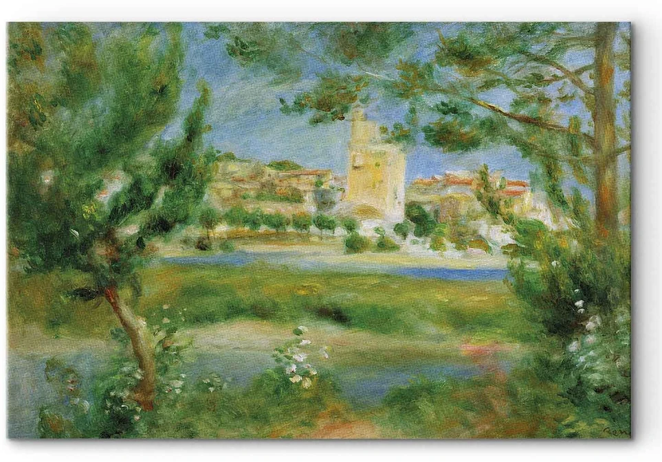 Paveikslas Pierre Auguste Renoir - Villeneuve-lès-Avignon