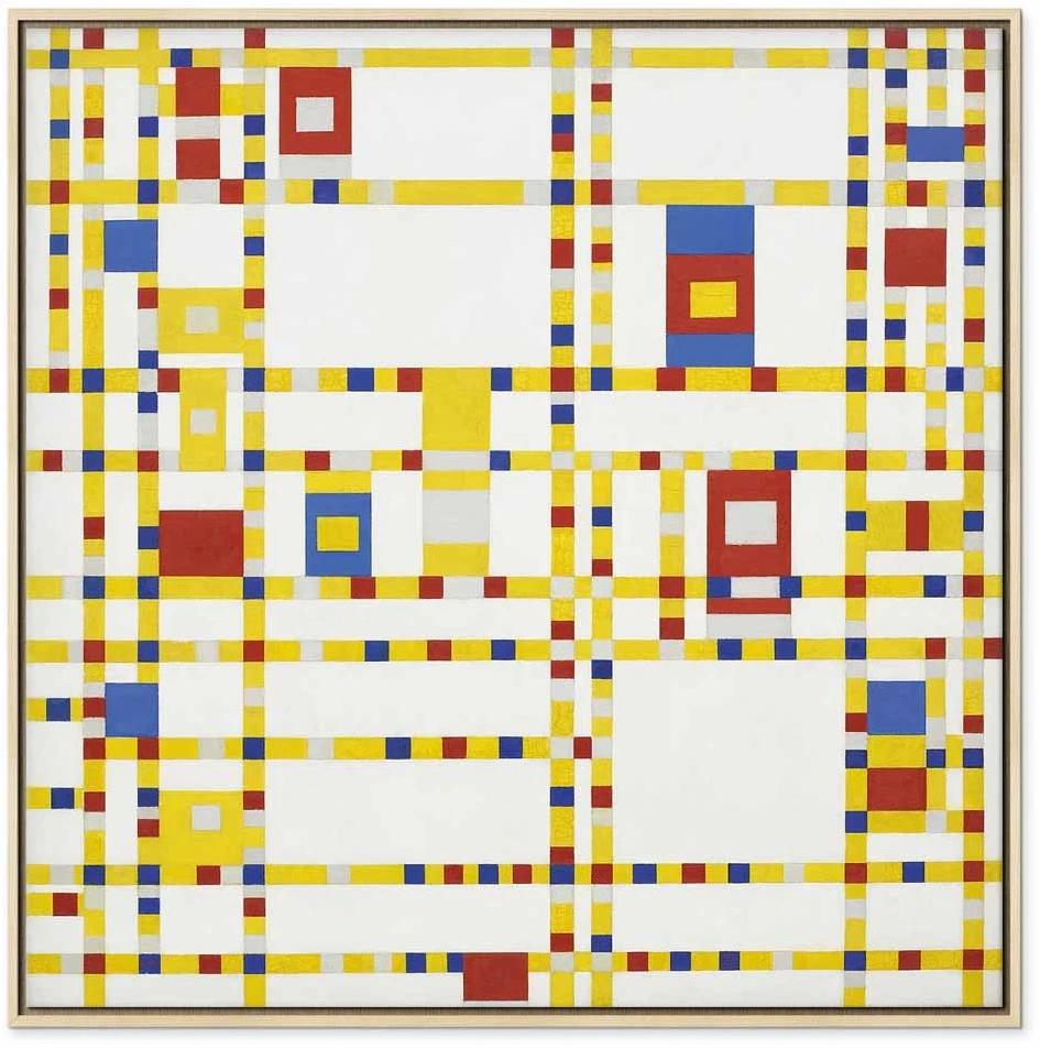 Paveikslas Piet Mondrian - Broadway Boogie Woogie