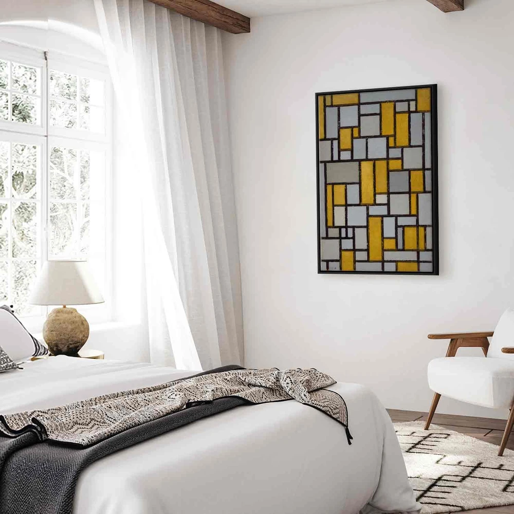 Paveikslas Piet Mondrian - Kompozicija su tinkleliu 19