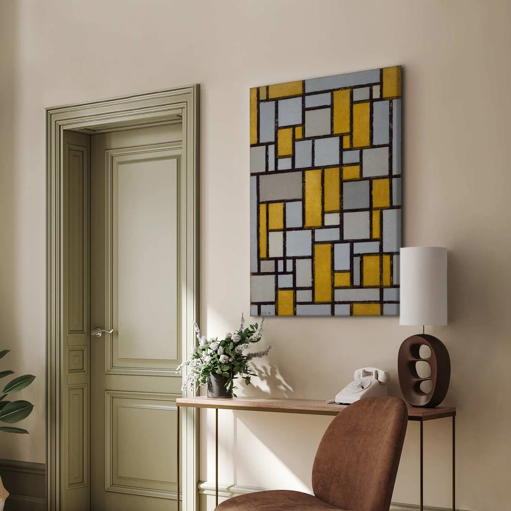 Paveikslas Piet Mondrian - Kompozicija su tinkleliu 19