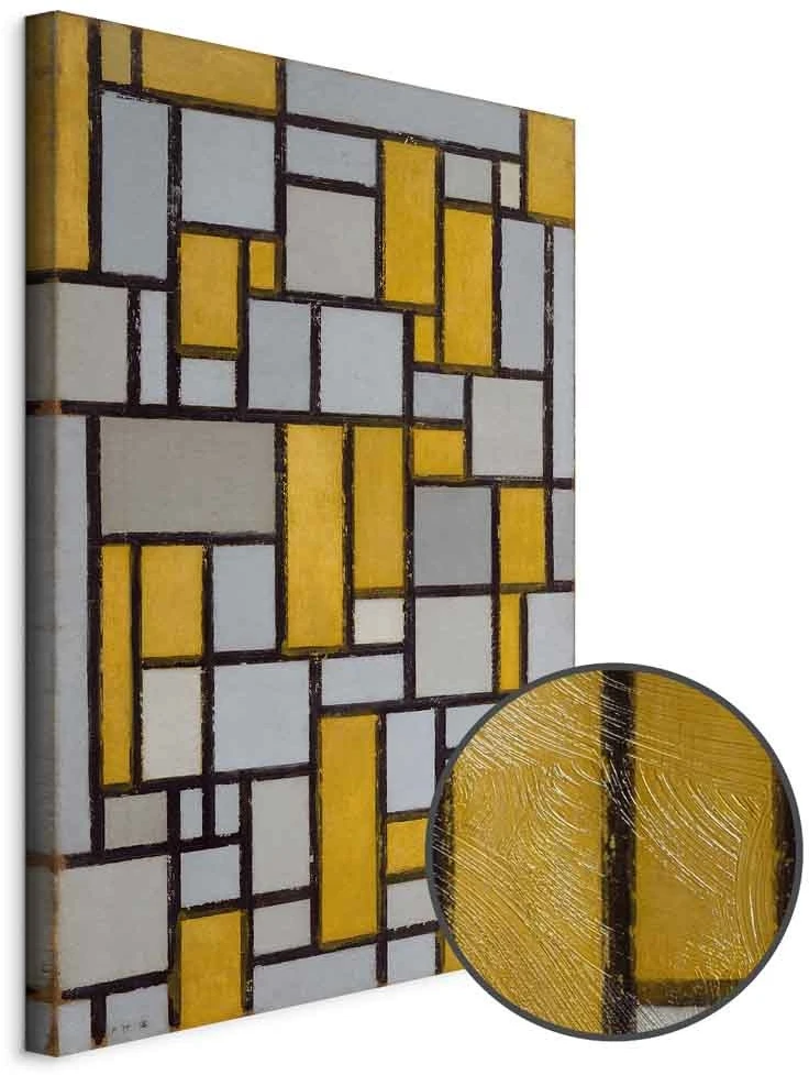 Paveikslas Piet Mondrian - Kompozicija su tinkleliu 19