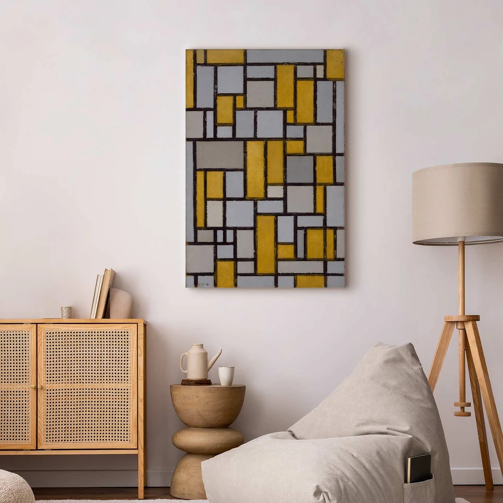 Paveikslas Piet Mondrian - Kompozicija su tinkleliu 19
