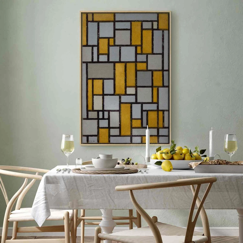 Paveikslas Piet Mondrian - Kompozicija su tinkleliu 19