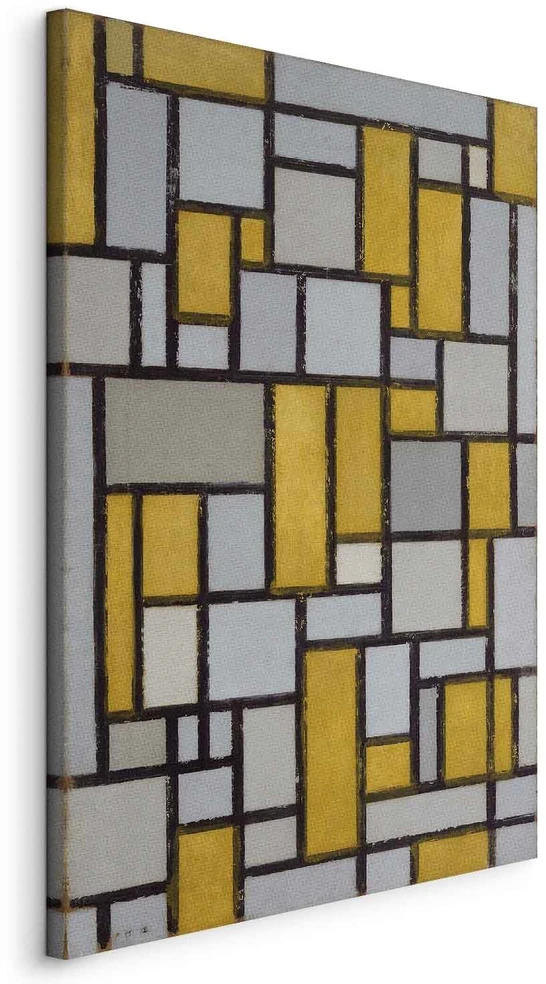 Paveikslas Piet Mondrian - Kompozicija su tinkleliu 19
