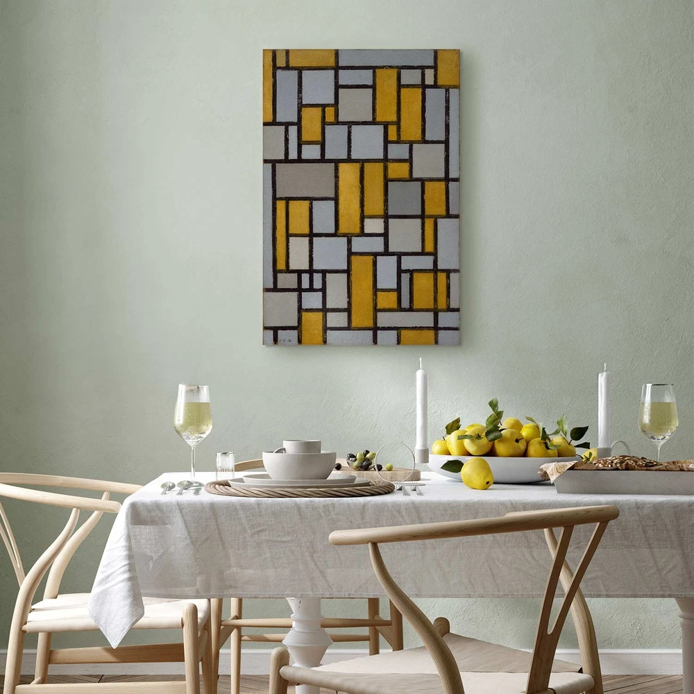 Paveikslas Piet Mondrian - Kompozicija su tinkleliu 19