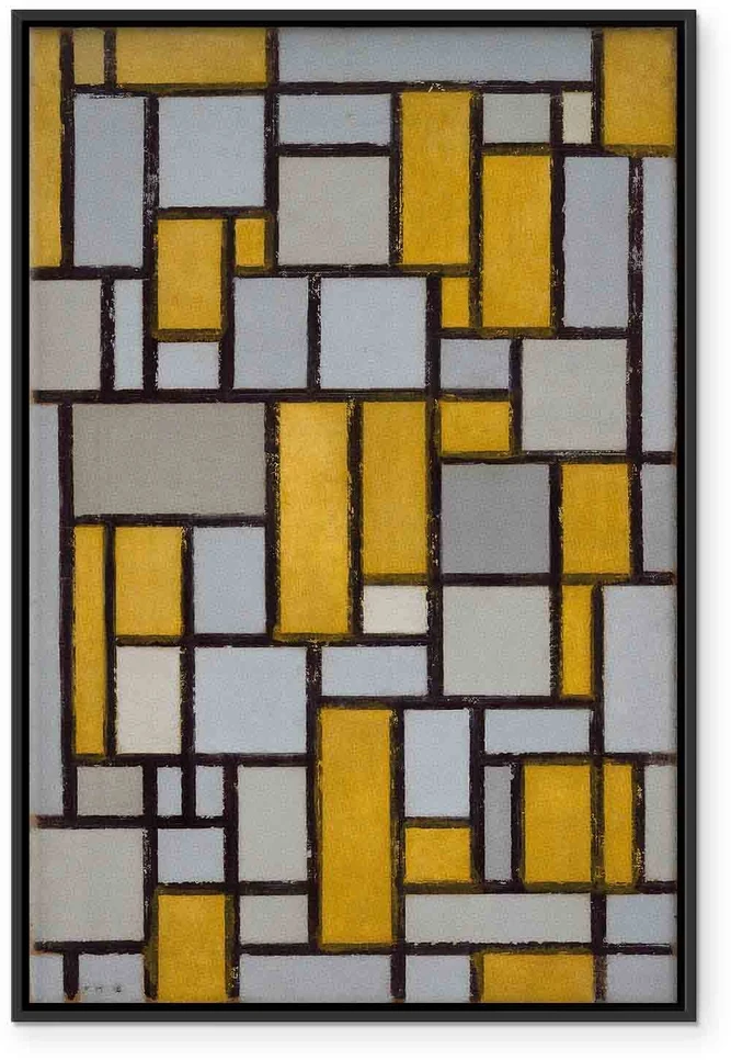 Paveikslas Piet Mondrian - Kompozicija su tinkleliu 19