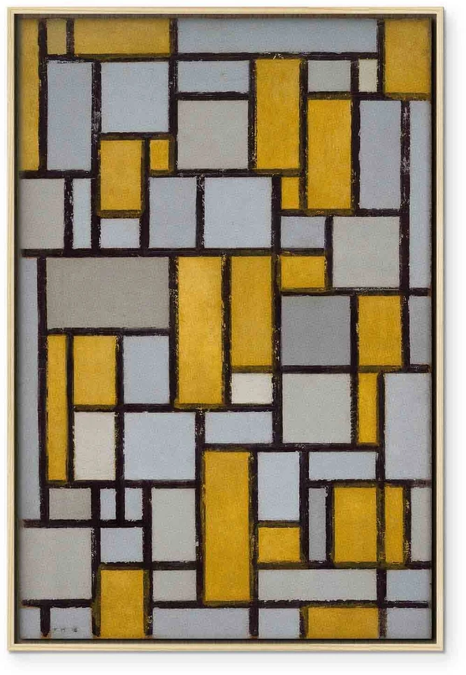 Paveikslas Piet Mondrian - Kompozicija su tinkleliu 19