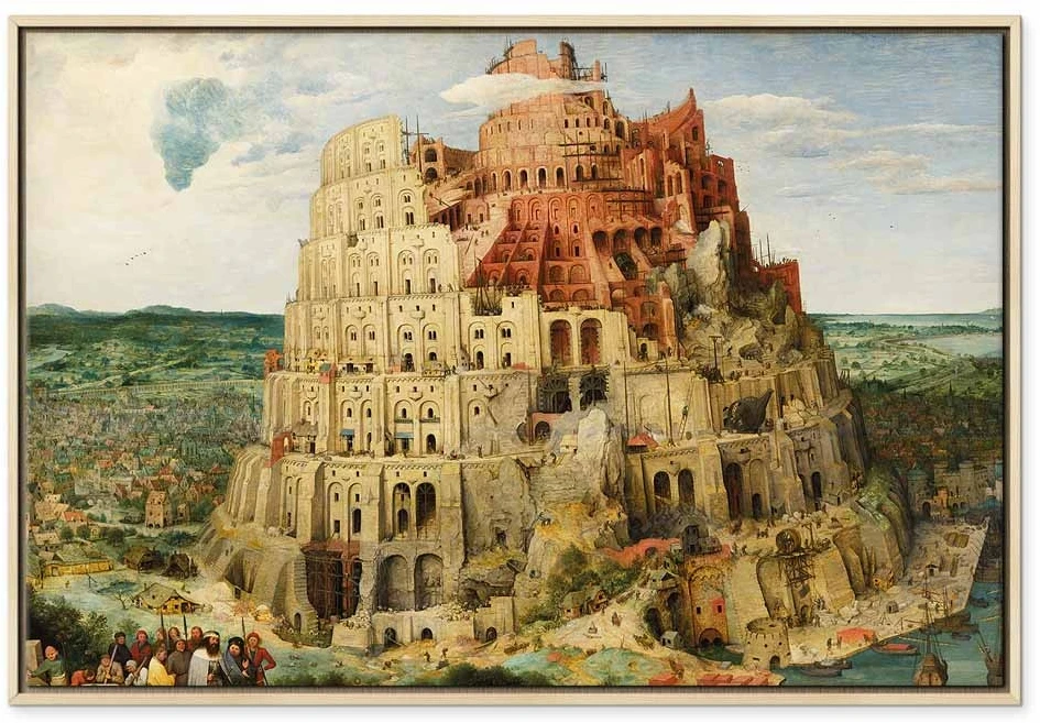 Paveikslas Pieter Bruegel Vyresnysis - Babelio bokštas
