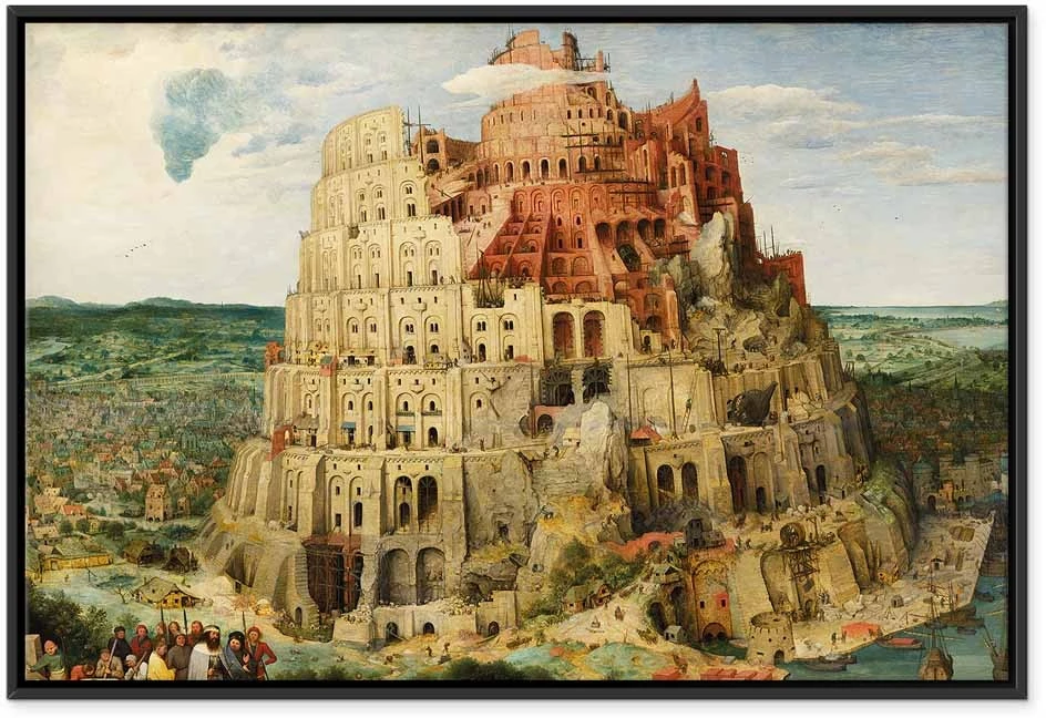 Paveikslas Pieter Bruegel Vyresnysis - Babelio bokštas