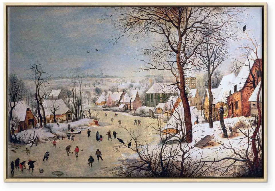 Paveikslas Pieter Bruegel Vyresnysis - Žiemos peizažas su paukščių spąstais