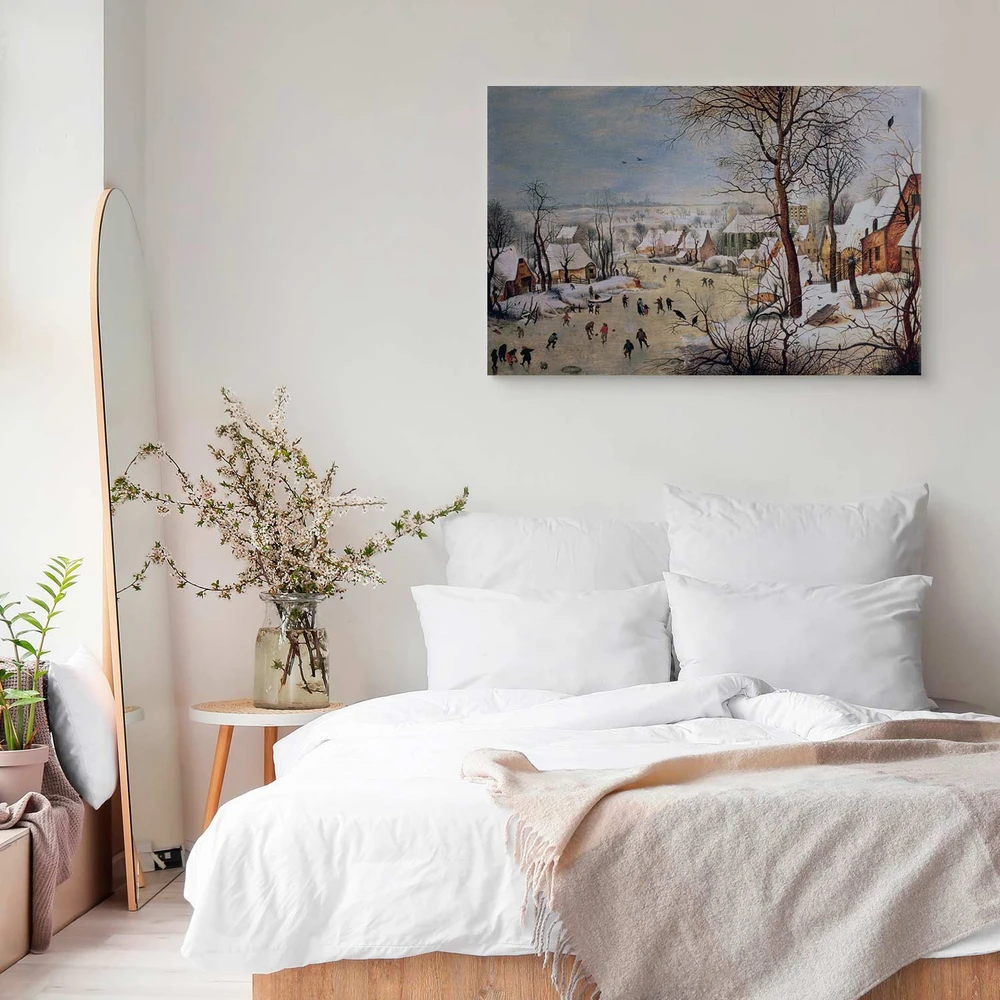 Paveikslas Pieter Bruegel Vyresnysis - Žiemos peizažas su paukščių spąstais