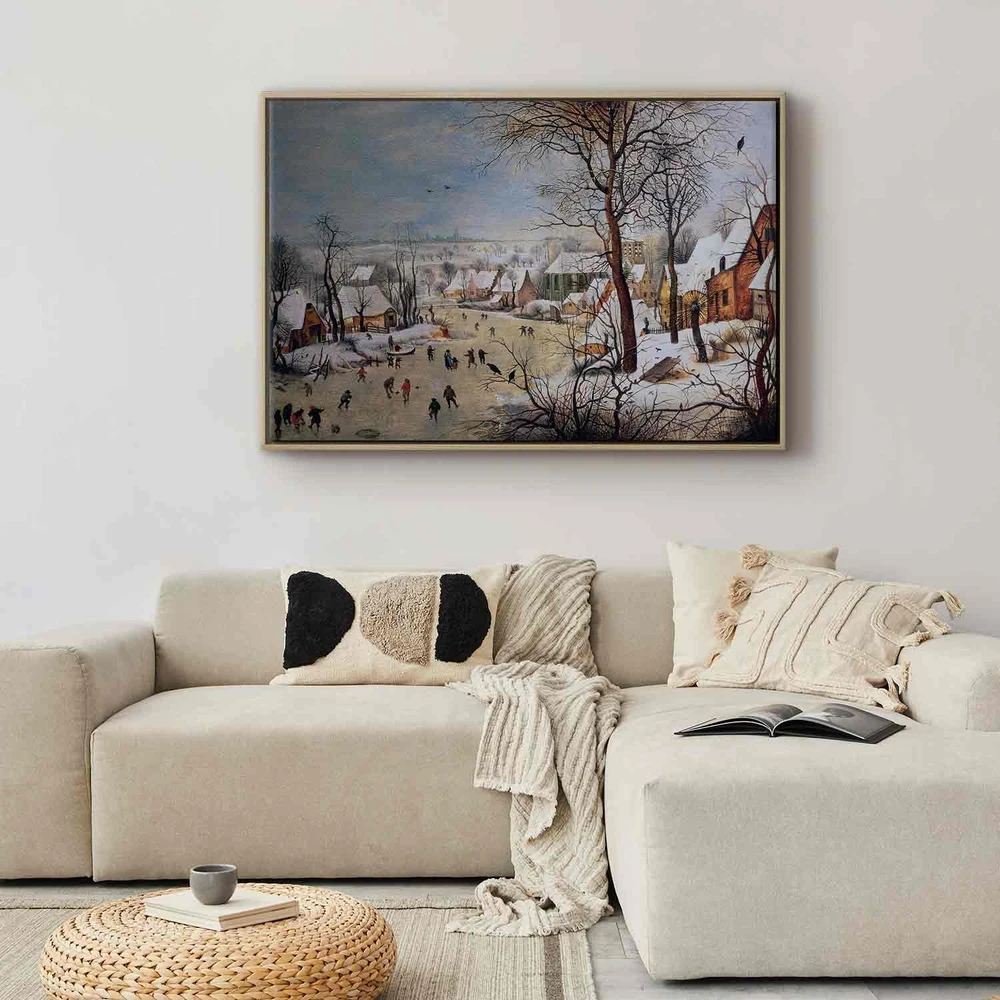 Paveikslas Pieter Bruegel Vyresnysis - Žiemos peizažas su paukščių spąstais