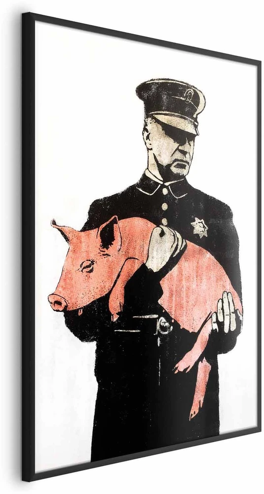 Paveikslas - Policininkas kiaulė