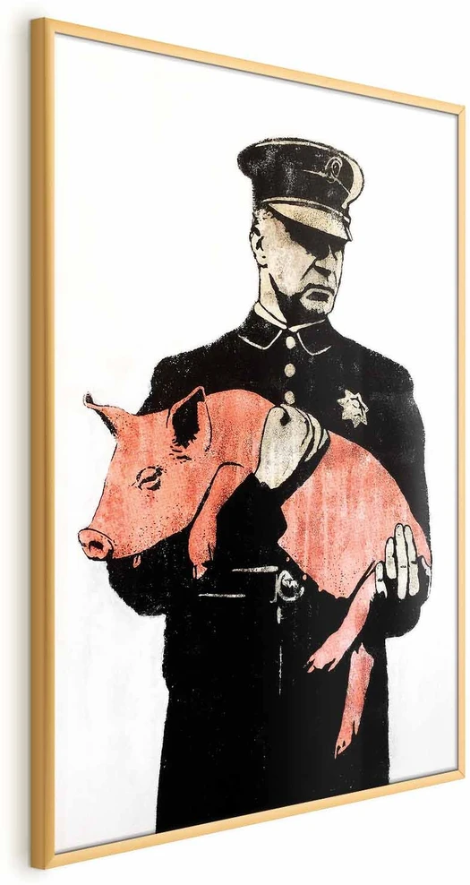 Paveikslas - Policininkas kiaulė